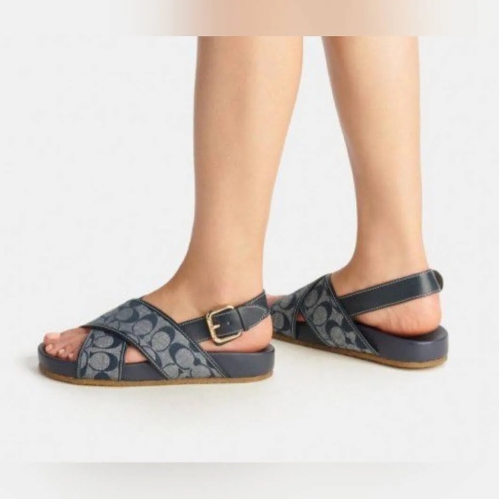 Coach Sandals & Wallet Set